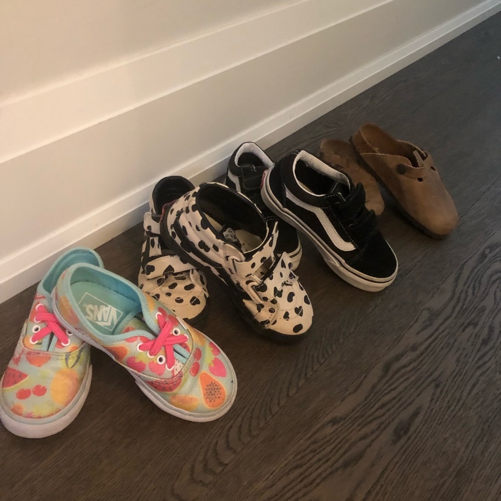 Toddler girls Vans and Birkenstock
